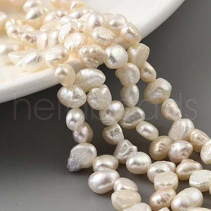 Natural Cultured Freshwater Pearl Beads Strands PEAR-A006-18B-1