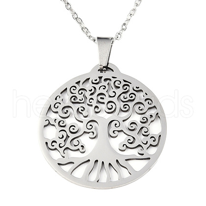 201 Stainless Steel Pendants Necklaces NJEW-S105-JN700-45-1-1