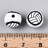 Handmade Polymer Clay Beads CLAY-N014-02B-08-3