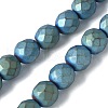 Electroplated Synthetic Non-magnetic Hematite Beads Strands G-S382-01H-1