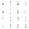 Unicraftale 16Pcs 4 Styles 304 Stainless Steel SIce Pick Pinch Bails STAS-UN0059-73P-1