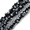 Handmade Evil Eye Lampwork Beads Strands LAMP-A007-02A-04-1