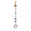 Glass Lily of the Valley Pendant Decorations HJEW-JM01970-1