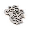 Non-Tarnish Mother's Day 201 Stainless Steel Charms STAS-E217-02P-2