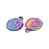 Ion Plating(IP) 304 Stainless Steel Pendants STAS-C003-04MC-3