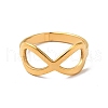 Ion Plating(IP) 201 Stainless Steel Infinity Finger Ring for Women RJEW-G266-13G-1