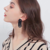 ANATTASOUL 4 Pairs 4 Colors Horse Eye Acrylic Dangle Stud Earrings with Steel Iron Pins for Women EJEW-AN0004-11-4