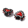 Handmade Lampwork Bumpy Beads Heart X-LAMP-V001-07F-3