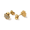 304 Stainless Steel Crystal Rhinestone Stud Earrings for Women EJEW-C094-01I-G-2