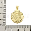 Rack Plating Brass Pave Cubic Zirconia Pendants KK-U029-06G-3