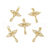 Brass Micro Pave Cubic Zirconia Pendants KK-E068-VB087-2