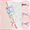 CRASPIRE Bowknot Polyester Alligator Hair Clips AJEW-CP0008-35C-3