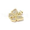 Brass Micro Pave Cubic Zirconia Pendants KK-Q068-09C-G-2