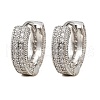Brass Micro Pave Clear Cubic Zirconia Hoop Earrings EJEW-S277-09P-A-4