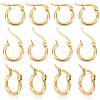 Unicraftale Ring 304 Stainless Steel Hoop Earrings EJEW-UN0001-05-11G-A-1