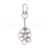 304 Stainless Steel Macrame Chain Pouch Empty Stone Holder Pendant Decoration HJEW-JM02081-1