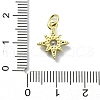 Brass Micro Pave Clear Cubic Zirconia Charms KK-H475-59G-06-3