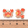 Marine Animals Alloy Enamel Pendants ENAM-T022-34G-3