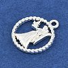 Twelve Constellations Alloy Pendants PALLOY-Q006-01B-S-2