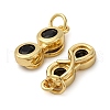 Brass Micro Pave Cubic Zirconia Pendants KK-P308-70G-2