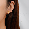 Stylish Stainless Steel Flower Stud Earrings for Women's Daily Wear LE2664-6