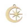 201 Stainless Steel Pendants STAS-V005-01G-1