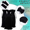 Beebeecraft 4Pcs Velvet Wine Bottle Packing Pouches ABAG-BBC0001-13D-6