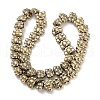 Electroplated Synthetic Non-magnetic Hematite Beads Strands G-Z032-D02-05E-2