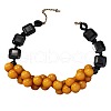 Bohemian Resin Round Beaded Chunky Necklaces for Women FS-WGA6DA1-05-2