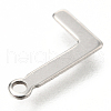 201 Stainless Steel Charms X-STAS-C021-06P-L-3