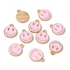 Alloy Enamel Charms X-ENAM-S121-165F-RS-2