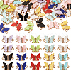  40Pcs 10 Colors Opaque Acrylic Connector Charms OACR-TA0001-25-9
