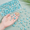  210Pcs 7 Styles Synthetic Turquoise Beads G-NB0005-44-3