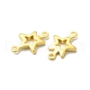 Brass Connector Charms KK-H442-33G-2