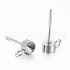 Non-Tarnish 304 Stainless Steel Stud Earring Settings STAS-K154-66P-2