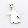 Retro 304 Stainless Steel Cowboy Hat Pendants STAS-F006-066-2