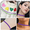 Gorgecraft 4 Cards 2 Styles  Polyester Wavy Fringe Trim Ribbon DIY-GF0009-48F-5
