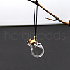 Transparent Glass Wishing Bottle Pendants Decoration PW-WG7697A-03-1