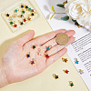 DICOSMETIC 28PCS 7Colors Brass Cubic Zirconia Charms KK-DC0003-71-3