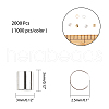 ARRICRAFT Brass Crimp Beads KK-AR0001-16-2