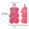 20Pcs 2 Colors Resin Pendants RESI-YW0001-46-4