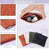 HOBBIESAY 5Pcs 5 Colors Rectangle Imitation Leather Multipurpose Shrapnel Makeup Bags ABAG-HY0001-12-4
