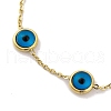 Ion Plating(IP) 304 Stainless Steel Chains Anklet AJEW-H148-11G-01-2