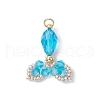 Transparent Glass Pendants PALLOY-MZ00725-05-1