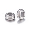 202 Stainless Steel Beads STAS-P238-01P-06-2