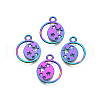 Rainbow Color Alloy Pendants PALLOY-N156-214-1