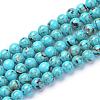 Assembled Synthetic Turquoise and Shell Beads Strands G-S212-4mm-03-1