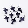 Synthetic Blue Goldstone Pendants G-J354-03-1