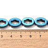 Electroplated Synthetic Non-magnetic Hematite Beads Strands G-L613-Z01-03A-4