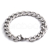 Non-Tarnish 304 Stainless Steel Curb Chain Bracelet for Men Women BJEW-G669-23P-4